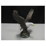 Ceramic Eagle Statue - 10.5" Tall