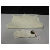 Vtg Wool Shawl & Gloves - Gloves w/ Tags Vtg Wool Shawl & Gloves - Gloves w/ Tags