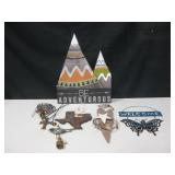 Lot Of Wall Decor / Hangings - 14" Tallest Lot Of Wall Decor / Hangings - 14" Tallest