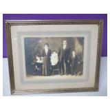 Antique Framed 5x7 Addams Family Photo