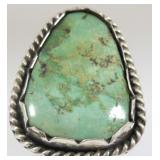 Native American Sterling/Turquoise Ring Size 8.25