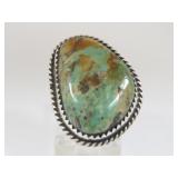 Native American Sterling/Turquoise Ring Size 5.75
