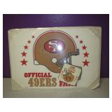 Vtg Sealed San Fran. 49ers Placemat/Coaster Set