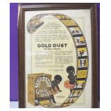 Vtg Black American Gold Dust Cleaning Powder Ad