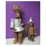 Large 24" Tall Tin Can Outdoor Decor Couple