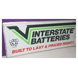 Large 48" Interstate Batteries Metal Sign
