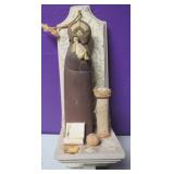 Small Hanging San Cristobal Pottery Saint