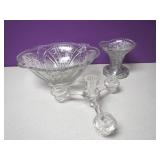 Glass Decorative Bowl, Candy Dish, Candle Holder
