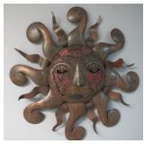 3" Diameter Metal Sun Wall Sculpture