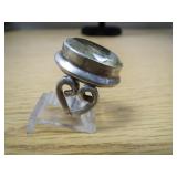 Sterling Faceted Pale Citrine Ring