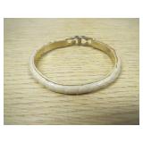 24KT Gold Plated Snakeskin Covered Bracelet