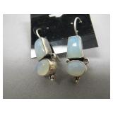 Sterling Silver & Moonstone Earrings