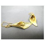 14KT Gold Plate Lilly Earrings