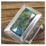 Native American Sterling/Turquoise Ring Size 8