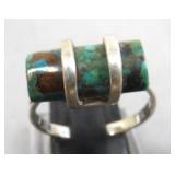 VTG Sterling Silver/Turquoise Ring Size 8.25