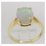18KT Gold & Opal Ring Size 6