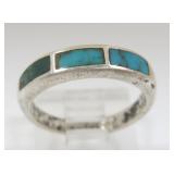 VTG Native Sterling/Turquoise Ring Size 5.25