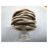 Modern Sterling Silver Ring Size 10.5