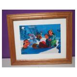 Framed Disney Animation LIthograph 17" X 13.5"