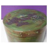 Vtg Signed Lidded Handpainted Container