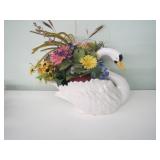 Italian Ceramic Swan 12" X 16"