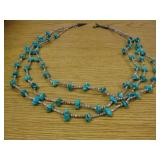 Multi Strand Turquoise & Heishi Necklace