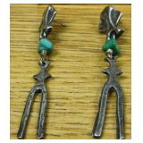 Sterling Silver & Turquoise Dangle Earrings