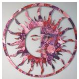 Large Laser Cut 36" Sun Face Wall Decor