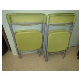 4 Folding Plastic Chairs