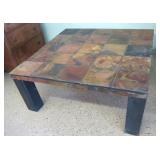 Slate Top Square Top Square Coffee Table 40"