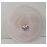 Pearlescent Fluorescent Ceiling Fixture 15.5" Dia