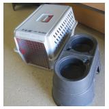 24" Med. Dog Carriers, Water Dish, Picture