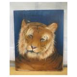 Tiger Oil Painting On Canvas 20"x15"