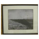 21" X 17" Framed Black & White Photo