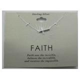 Sterling Silver "Faith" Necklace