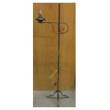 Wrought Iron Adjustable Height Lamp