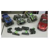 4 Remote Control Cars & Trucks - Untested