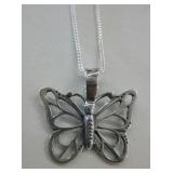 Sterling Silver Butterfly Necklace