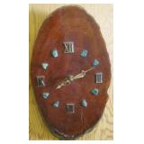 Lacquered Wood Wall Clock