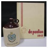 Vtg De Paul University Yearbook & Fraternity Jug