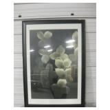 Large Framed Flower Print 30.5"x43.5"