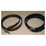 Lot Of 2 Leather Belts - Sizes 44/46