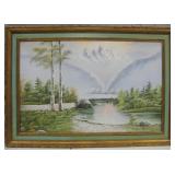 Framed Original Landscape Painting - 39" x 27.5"