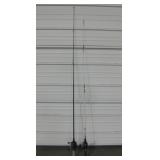 2 Fishing Poles w/ Reels - Zebco & Shakespeare