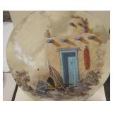 Decorative Southwest Painted Drum - Signed