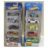 Lot of 2 Hot Wheels 5-Packs