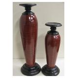 Set of 2 Candlesticks 15.75" & 11.75" Tall