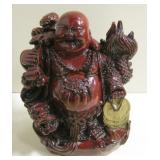 Carved Buddha Figure 7" Tall