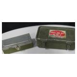 Lot Of 2 Vintage Metal Box First Aid Kits