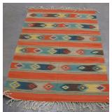 48" x 78" Southwest Wool Woven Rug